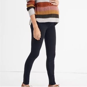 Madewell Over-the-belly maternity jeans in black